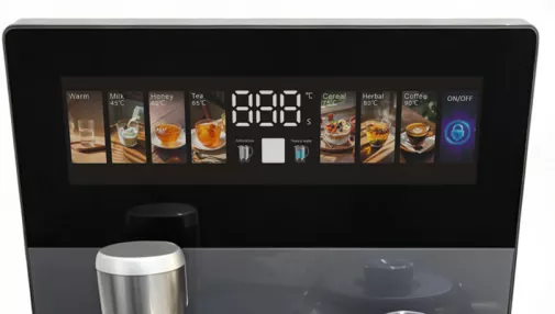Digital temperature display and control panel